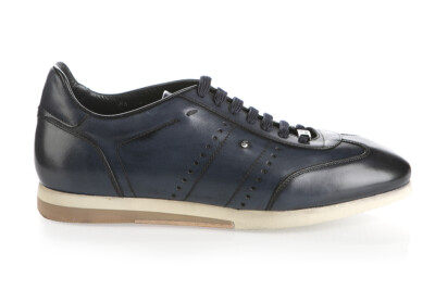 Authentic Roberto Serpentin New Collection Leather Italian Designer Sneaker Blue