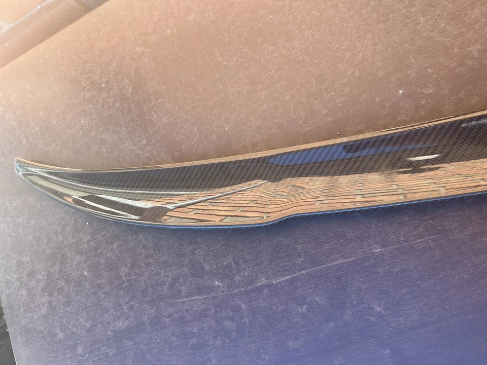 BMW X4M 2021 maletero trasero genuino fibra de carbono alerón labio OEM 51628077080 Foto 2 de 4