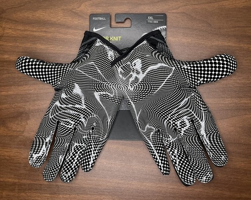 Nike Vapor Knit Magnigrip Black/White Football Gloves Men’s Size XXL CJ9343-091 - Picture 4 of 5