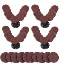 50PCS 2 inch 36 Grit Aluminum Oxide Roll Lock Die Grinder Sanding Grinding Disc