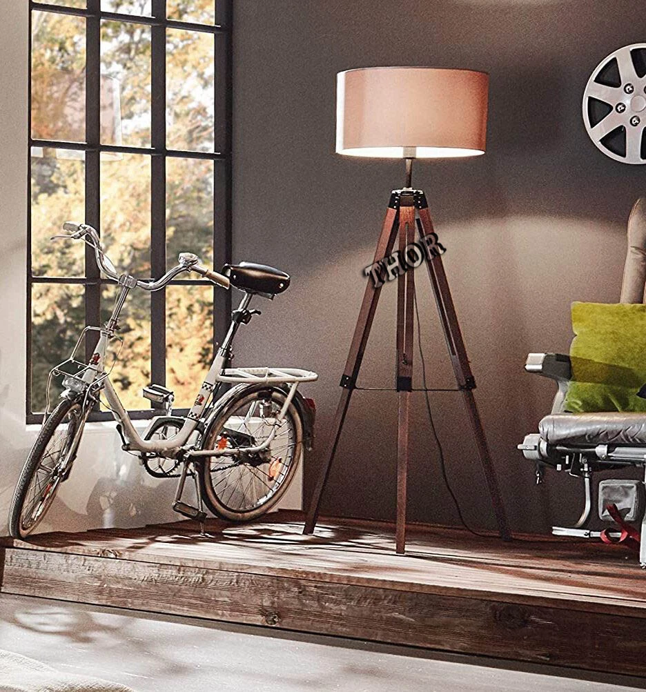 Nautical Designer Classic Lamp Tripod Floor lamp Stand without shade Home Decor