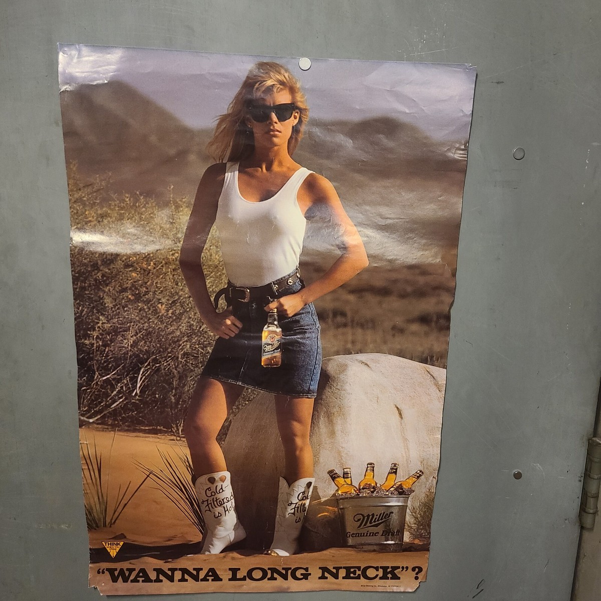 SEXY Girl BEER Poster CHOICE Miller Lite Bud Coors MGD Iron City