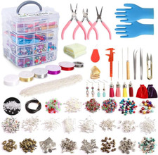 Kit bisuteria para hacer pulseras collares de aretes accesorios material