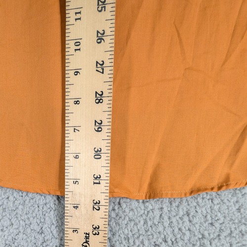 Karl Knox Shirt Mens Size 16.5 34/35 Orange Long Sleeve Dress Shirt - Picture 6 of 6