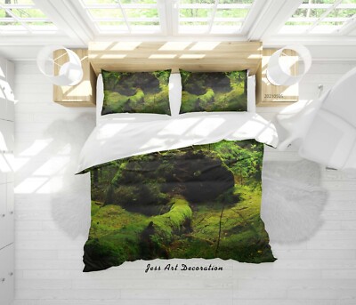 3D Forest Vegetation Landscape Quilt Cover Set Bedding Sets Pillowcases Queen