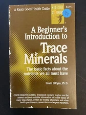 A Beginners Introduction to Trace Minerals Book DICyan Health Guide 1984