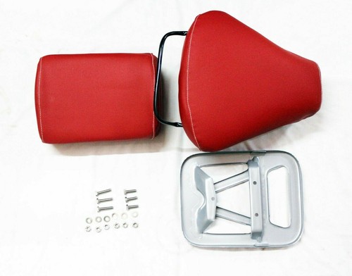 VESPA VBB GL VNA VNB 125 150 SPRINT SUPER SEAT SET RED WITH HANDLE @US - Picture 3 of 12