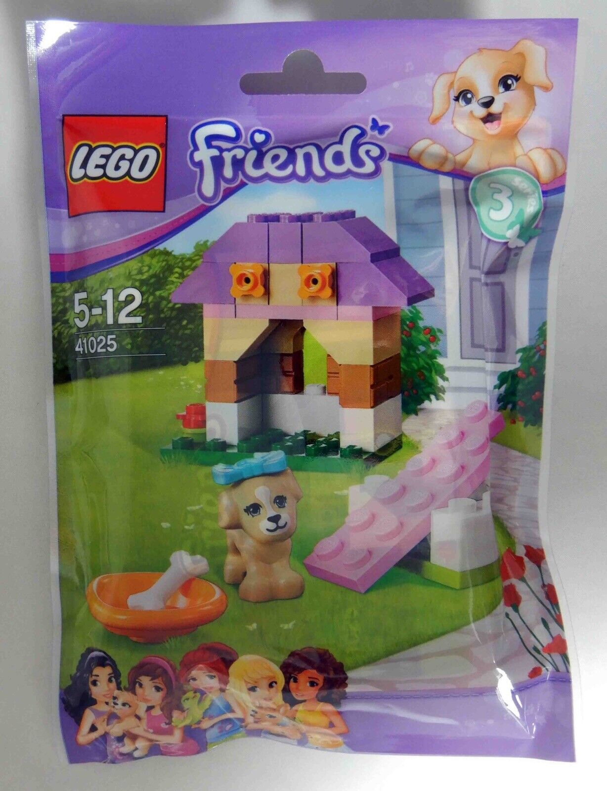 Brinquedo Lego Friends Casinha do Puppy com 39 peças 41025 em