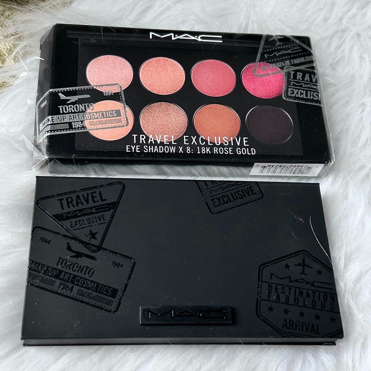 New in box MAC Travel Exclusive Eye Shadow Palette x 8~ 18K Rose
