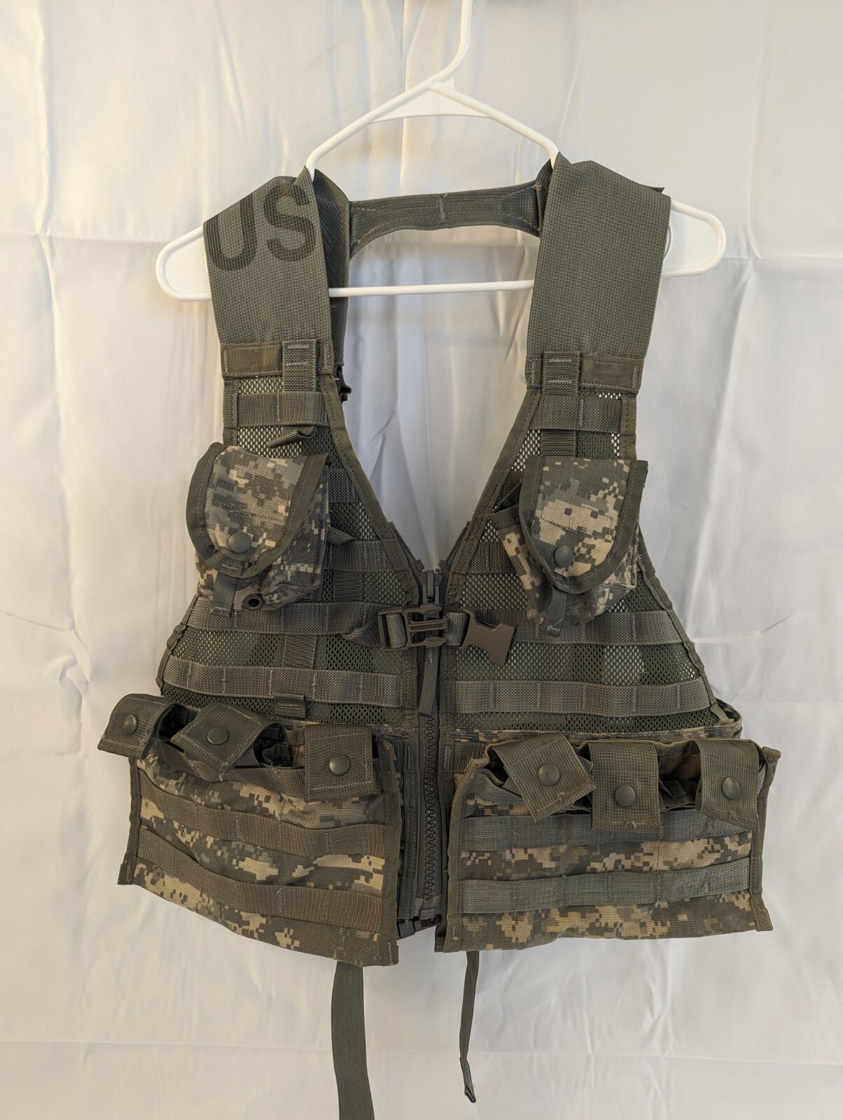 Autentico Gilet Da Combattimento Dell'esercito Americano Molle II ACU UCP Digital Camo, Gilet Portante Da Carico, Surplus Militare, Equipaggiamento Da Campo, Assalto Tattico - Italia - Foto 7