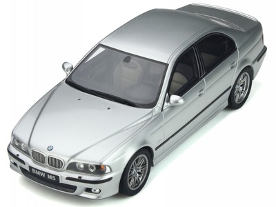BMW M5 Diecast Model Silver 1/18 Die Cast Car By Maisto, 1