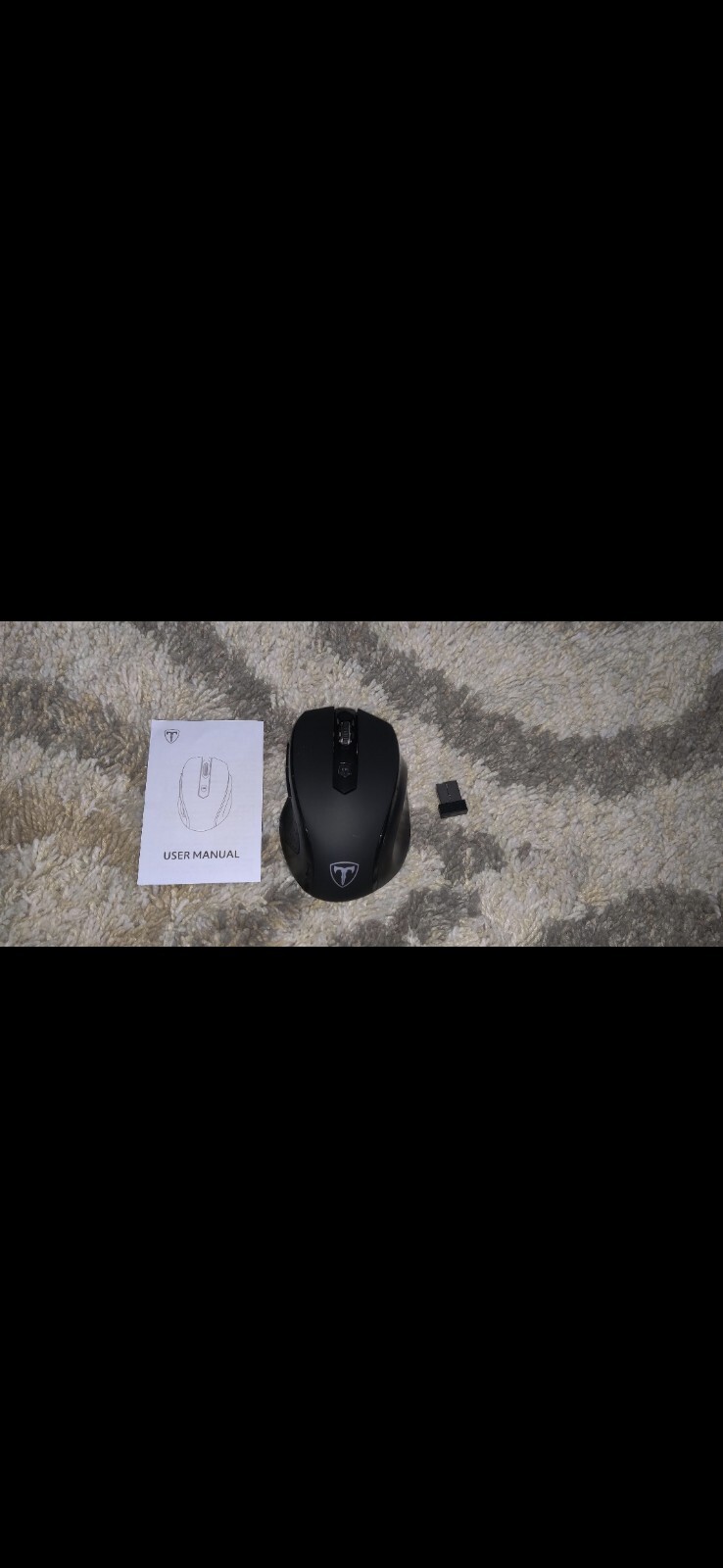 Compact Wireless Mouse with USB Receiver Lightweight Design No AAA Batteries Included for Easy Use Anywhere-image