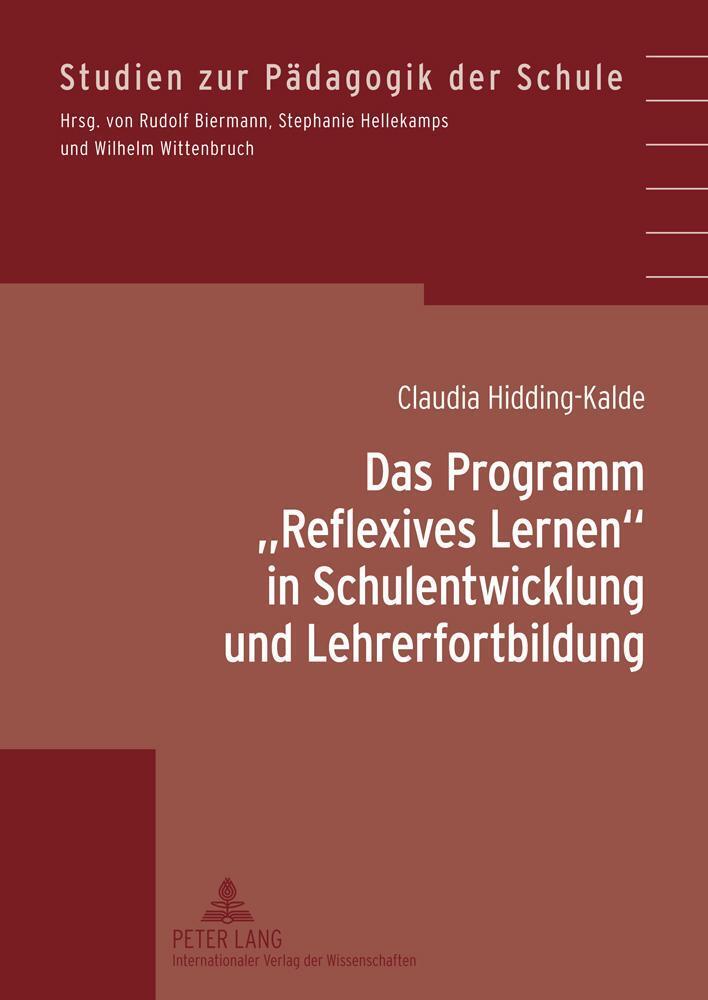 Thumbnail - Claudia Hidding-kalde | Das Programm «reflexives Lernen» In