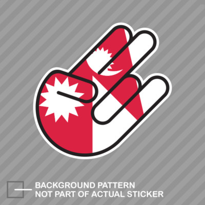Nepalese Shocker Sticker Decal Vinyl Nepal NPL NP