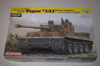 Dragon 6820 Tiger 131 early prod. Ausf. E Spz.Abt.504 Tunisia 1:35 NEU mit OVP
