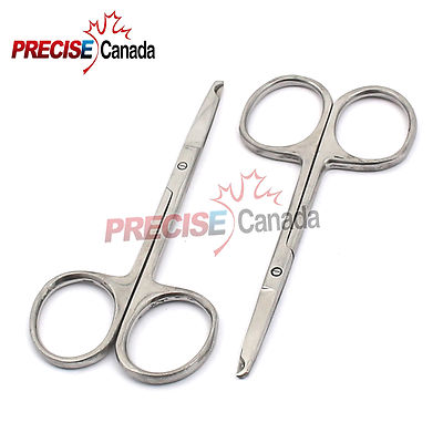PRECISE CANADA Spencer Stitch Scissors 3.5'' Suture Hook Tip Pack of 2