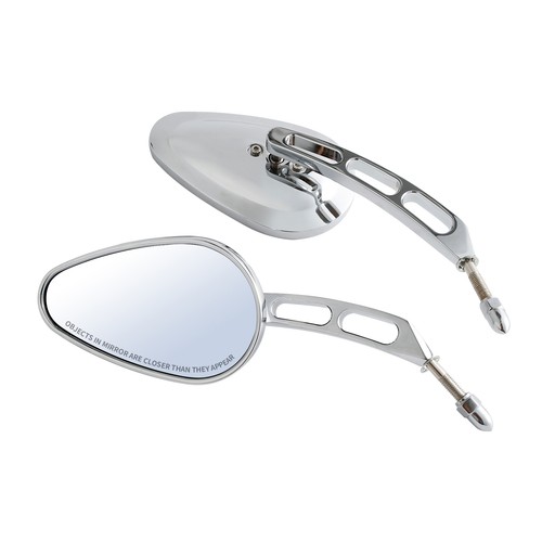 Chrome RearView Mirrors Fit For Harley Road Street Glide Sportster