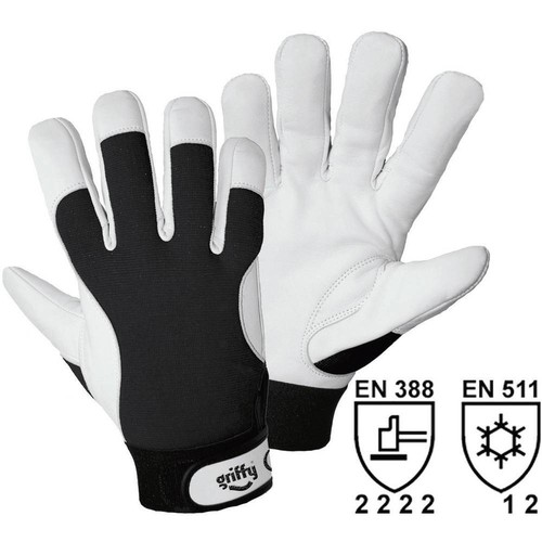 Gants De Paintball 2XS Rembourrés Cuir Noir - Taille L/XL - État Correct