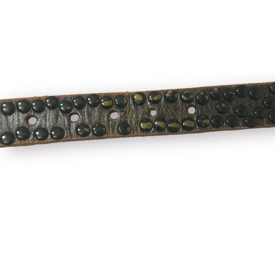 Cluster Women's Brown Belt Genuine Leather - Size M - 1 1/8" Wide - Dress Wear - Image 4 of 4