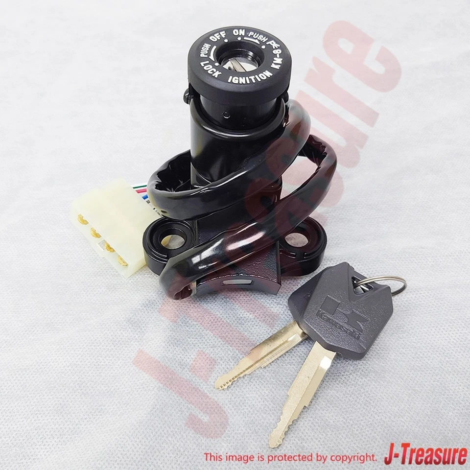 Conjunto de interruptor de encendido genuino KAWASAKI NINJA ZX-10R ZX1000 '06-10 27005-5137 OEM Foto 2 de 4