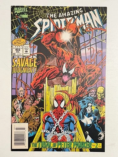 Marvel Comics AMAZING SPIDER-MAN (VOL 1) # 403 CARNAGE NEWSSTAND VF 1995