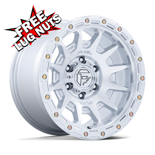 (1PC) Fuel Fc884 Fortress 18X9 6X135 Gloss Silver 1mm Wheel Rim 18 Inch - Foto 1 di 9
