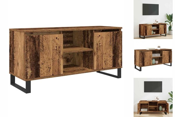 Lowboard Wandboard TV- Schrank Tv-Wandschrank Altholz 104X35X50 Cm Spanplatte-image
