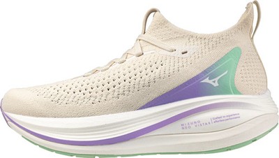 Mizuno Neo Vista 2 Womens Running Shoes Cream Cushioned Comfort Sports Trainers