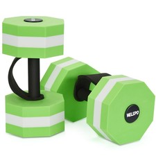 1 Pair EVA Foam Water Dumbbells for Pool Exercise, Water Weights Aquatic Exer...