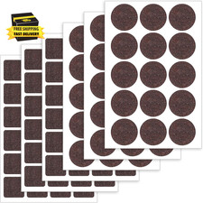 117PCS Felt Furniture Pads, 3Mm Thickness Brown Felt Furniture Pad for Protectin