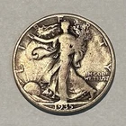 1935 D LIBERTY WALKING HALF DOLLAR 90% SILVER VG