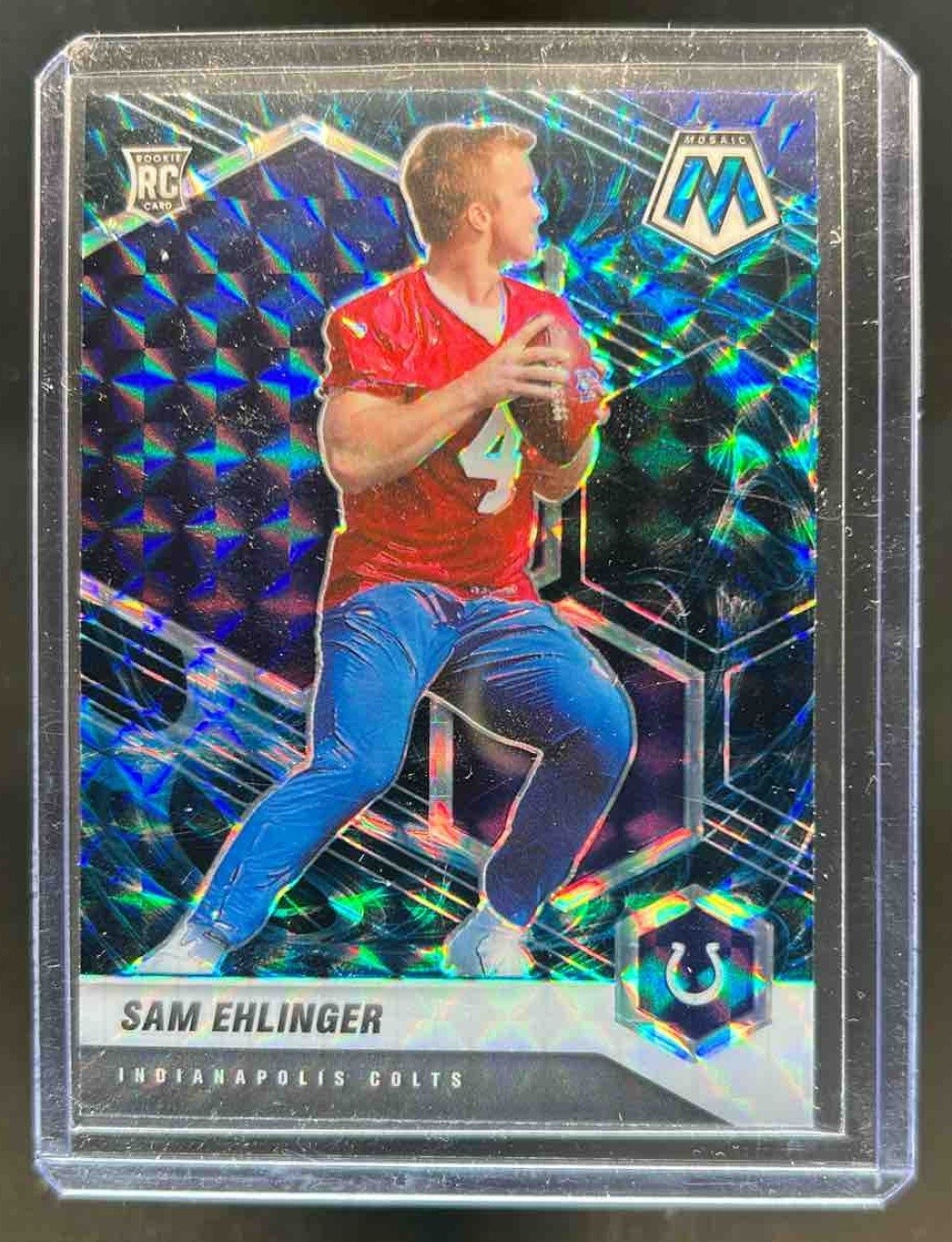 2021 Mosaic Sam Ehlinger RC Prizm Genesis #372 Colts