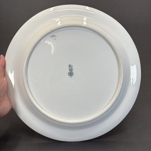 Royal Doulton Orient Deep Round Serving Platter 12 1/4" Floral Rim and Center - Picture 6 of 8