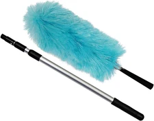 Electrostatic Dusting Wand with 3-Section Extendable Pole, Reaches up to 72 Inch