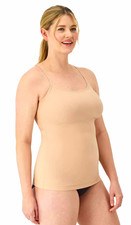 Lot of TWO Maidenform Firm Control Shaping Cami, Beige, M, Adjustable Straps