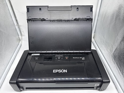 #ad EXCELLENT Epson WorkForce WF 110 Mobile Printer WiFi Power Adapter Not Included $59.99