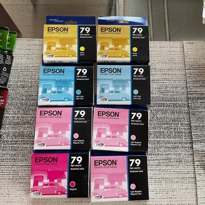Epson 79 Genuine Ink Cartridges Light Cyan Light Magenta Yellow Cyan Magenta
