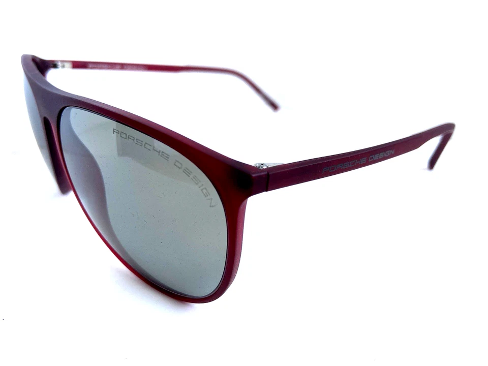 Elegant PORSCHE DESIGN P 8596 C Oversized 58mm Burgundy Women's Sunglasses - Image 3 of 4