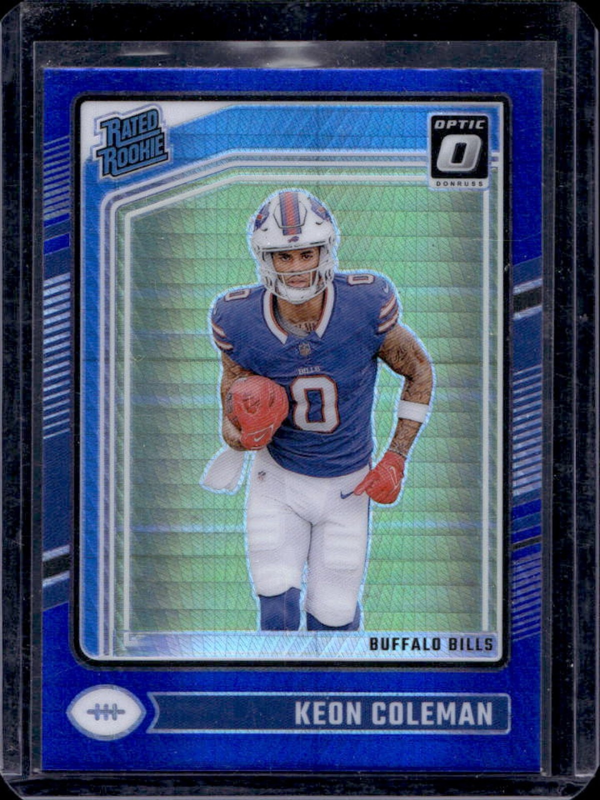 2024 Donruss Optic Keon Coleman Blue Hyper Rated Rookie #263 Bills