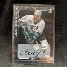 2001-2002 In The Game Signature Series Vitaly Vishnevski Auto Anaheim Ducks!