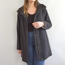 dark charcoal gray vintage pendleton zip up o...