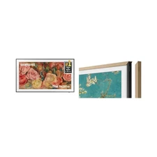 SAMSUNG - 65" The Frame Customizable Bezel Modern Teak VG-SCFA65TKBZA 2021-2024