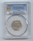 1937-D 3-Legged Buffalo Nickel, 3 Legs, PCGS TrueView VF Details