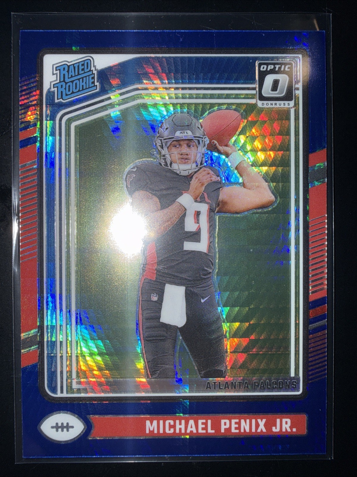 2024 Panini Donruss Optic -  Michael Penix Jr. #279 Blue Hyper Prizm (RC)