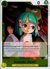Kouzuki Hiyori Foil R Carrying On His Will - OP13-104 NM