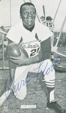 CURT FLOOD - AUTOGRAPHED SIGNED PHOTOGRAPH