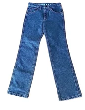 Wrangler Men Jeans Size 30 Blue Denim 30X32 Cool Vantage Straight Stretch  1043