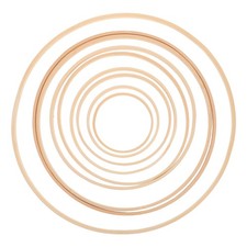 9 Pcs Craft Rings Macrame Hoops Floral Hanging Wreath for Crafts