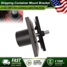 Shipping Container Mount Bracket No Drill 1-1/2" NPT For Camera Light Flag Pole