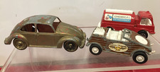 Tootsie Toy Chicago USA 24 Red Volkswagen, Kubelwagen & 1970 Fire Truck Vintage